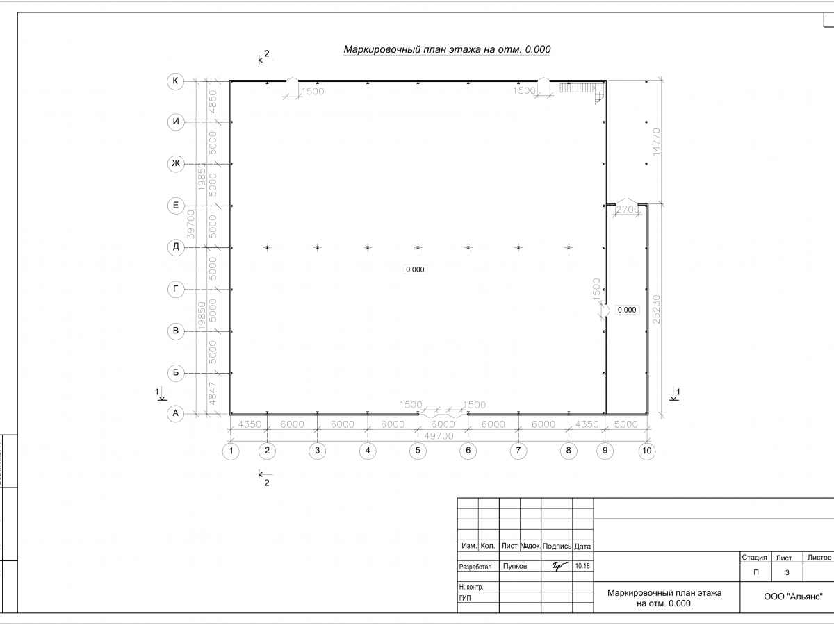 Планировка Магазин из сэндвич-панелей -  фото 1