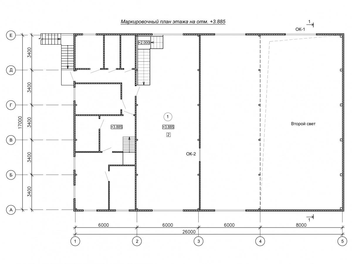 Планировка Автосервис из сэндвич-панелей -  фото 1