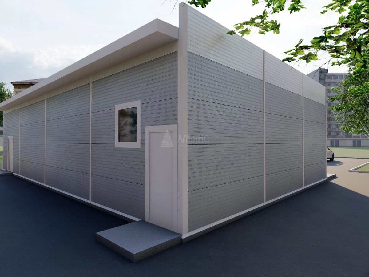 3D визуализация Магазин из сэндвич-панелей - фото 4